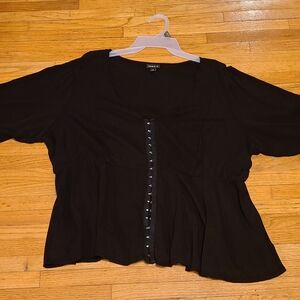 Torrid black blouse size 3
